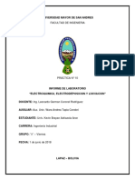 Informe de Laboratorio "Electroquimica, Electrodeposicion y Lixiviacion"