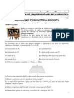 Equação Do Primeiro Grau PDF