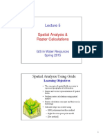 Spatial Analysis & Raster Calculations