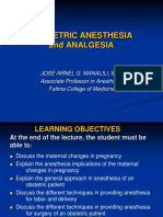 Obstetrics Anesthesia