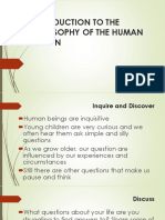 Introduction To The Philosophy of The Human Person