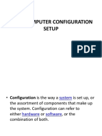 Basic Computer Configuration Setup