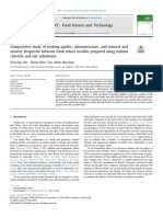 Comparative Study of Cooking Quality, Microstructure, and Textural and Sensory Properties Between Fresh Wheat Noodles Prepared Using Sodium Chloride and Salt