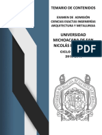 Guia Exaum Ii 2018 Ciencias Exactas Ingenierías - Arquitectura Metalurgia PDF