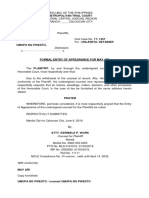 METC Entry of Appearance