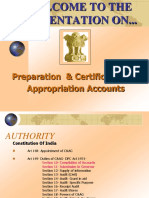 Prepn and Certifn of Apprn Accounts