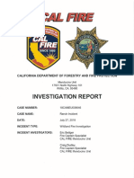 Cal Fire Ranch Fire Investigative Report