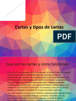 Cartas y Tipos de Cartas