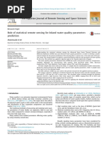 Role of Statistical Remote Sensing For Inland Water Quality Parameters Prediction