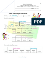 Ficha Informativa - Leitura de Números Por Classes e Por Ordens