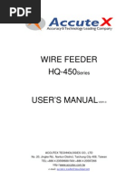 Accutex Hq-450 - Series User's Manual - Eng