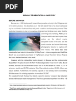 Boracay Rehabilitation: A Case Study