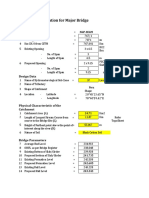 Waterway Calculation For Major Bridge