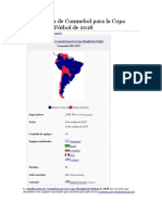 Clasificación de Conmebol para La Copa Mundial de Fútbol de 2018