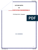 Transportation Engineering - II