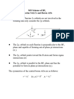 Mo Scheme of BF Fluorine Salcs and Boron Aos: S A ' (P, P) E' P A "