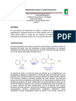 Preparacion Del Acido Acetilsalicilico 