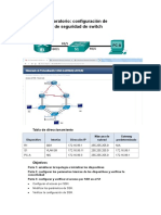 2.2.4.11 Lab - Configuring Switch Security Features LABORATORIO REMOTO