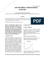 Movimiento Rectilíneo Uniformemente Acelerado