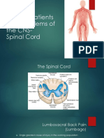 Care of Patients With Problems of The CNS-Spinal Cord