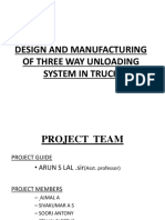 Design and Manufacturing of Three Way Unloading System in Truck