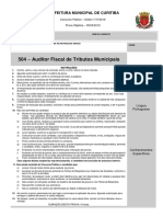 Prova Auditor Fiscal - Curitiba