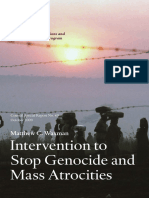 Intervention To Stop Genocide and Mass Atrocities: Matthew C. Waxman