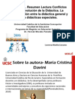 Trabajo 1. Resumen Lectura Conflictos en La Evolución de La Didáctica. Lorena Abella