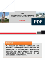 SIAF Modulo Administrativo 2019