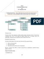 Evaluating Consumer Loans - 3rd Unit Notes