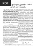 Coordinate Transformation Uncertainty Analysis in Large-Scale Metrology