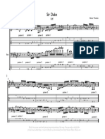 Sir Duke Pentatonic Guitar and Bass Riff Tab PDF