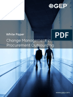 Change Management Procurement Outsourcing