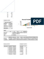 X Variable 1 Residual Plot Normal Probability Plot: Regression Statistics