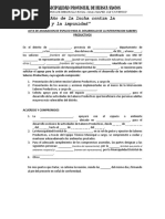 Acta de Asignacion de Espacio para El Desarrollo de La Intervencion Saberes Productivos