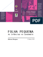 Livro Folha Pequena - As Infâncias No Candomblé