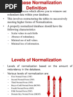 Normalization