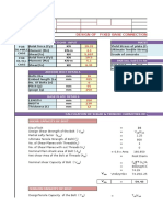 Design of Fixed Base Connection (Bp3) : Reactions Input Material Properties