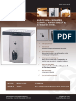 Burco Wall Mounted Autofill Water Boiler 3L Stainless Steel: WWW - Burco.co - Uk