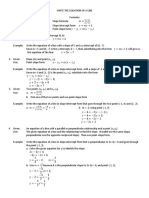 Write The Equation of A Line PDF