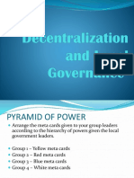 Decentralization and Local Governance