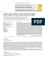 Applied Mathematical Modelling: Daniel Weisz-Patrault, Alain Ehrlacher, Nicolas Legrand