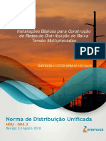 NDU 004.3 - Instalações Básicas para Construção de Redes de Distribuição Multiplexadas de Baixa Tensão PDF