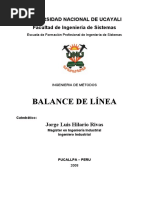 Balance de Linea