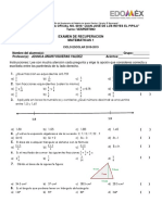 Examen de Recuperacion de Matematicas 1