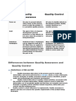 Differences Between QC &QA