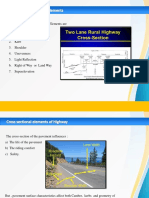 Cross Sectional Elements of A Road