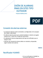 Conexión y Configuración de Alarmas Externas