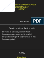 Hyperthermic Intraperitoneal Chemotherapy - Hipec-: Rusie Daniel, Medic Rezident Chirurgie Generala