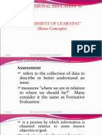 Assessment of Learning 1